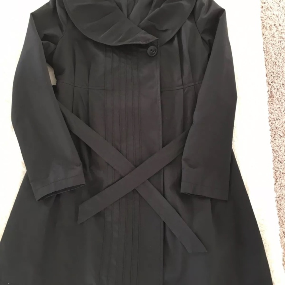 Liz Lange Maternity Classic Overcoat in Black